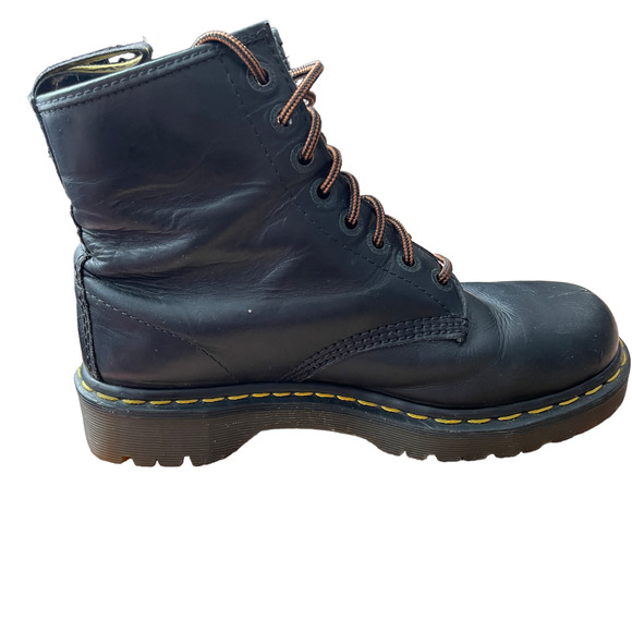 COPY - Dr. Martens Vintage Lug Sole Black Leather Boots Size 9 Men - Picture 7 of 8